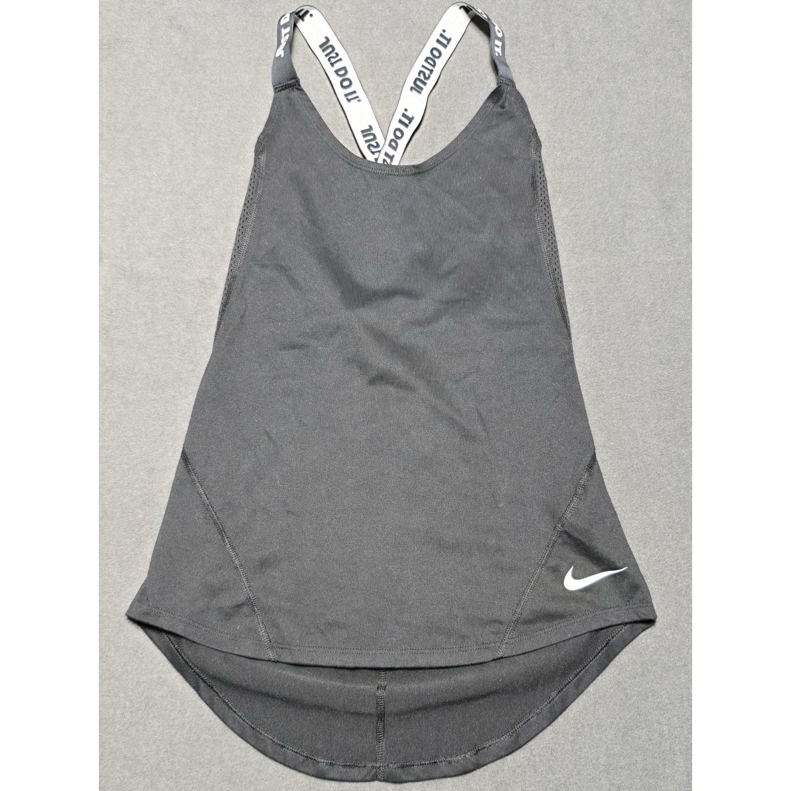 Women's Nike Just Do It Black Tank Top Size Xs Crossfit Track Running Workout